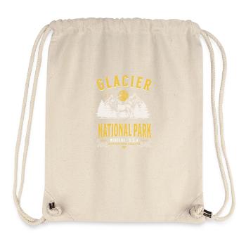 Glacier National Park Montana U.S.A - Stanley/Stella Recycled Gym Bag - natural - Front
