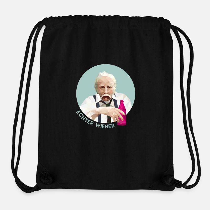 Echter Wiener - Stanley/Stella recycelter Gym Bag - Schwarz