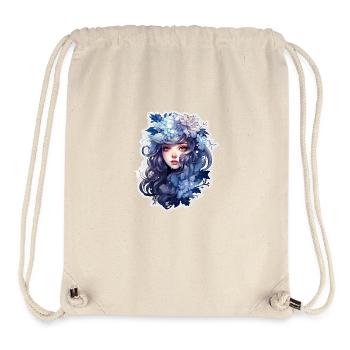 Schnee-Frost-Eis-Mädchen - Stanley/Stella recycelter Gym Bag - Naturweiß - Vorne