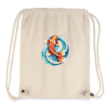 Koi Carp - Japanese Fish - Stanley/Stella Recycled Gym Bag - natural - Front