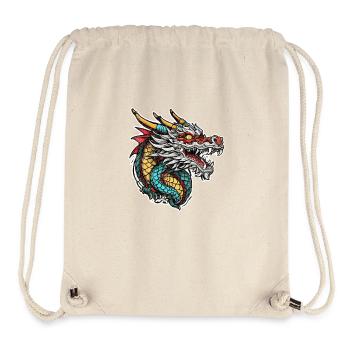 Asiatischer Drache - Japan - Chinesisch - Stanley/Stella recycelter Gym Bag - Naturweiß - Vorne