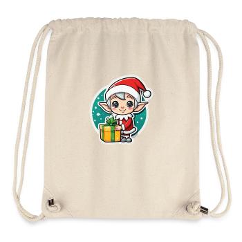 Elf Weihnachten Elf Geschenk - Stanley/Stella recycelter Gym Bag - Naturweiß - Vorne