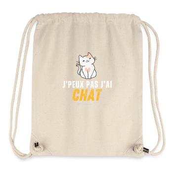 I can't I have my cat - Stanley/Stella Recycled Gym Bag - natural - Front