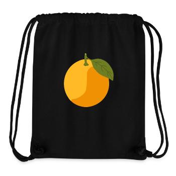 Orange - Stanley/Stella recycelter Gym Bag - Schwarz - Vorne