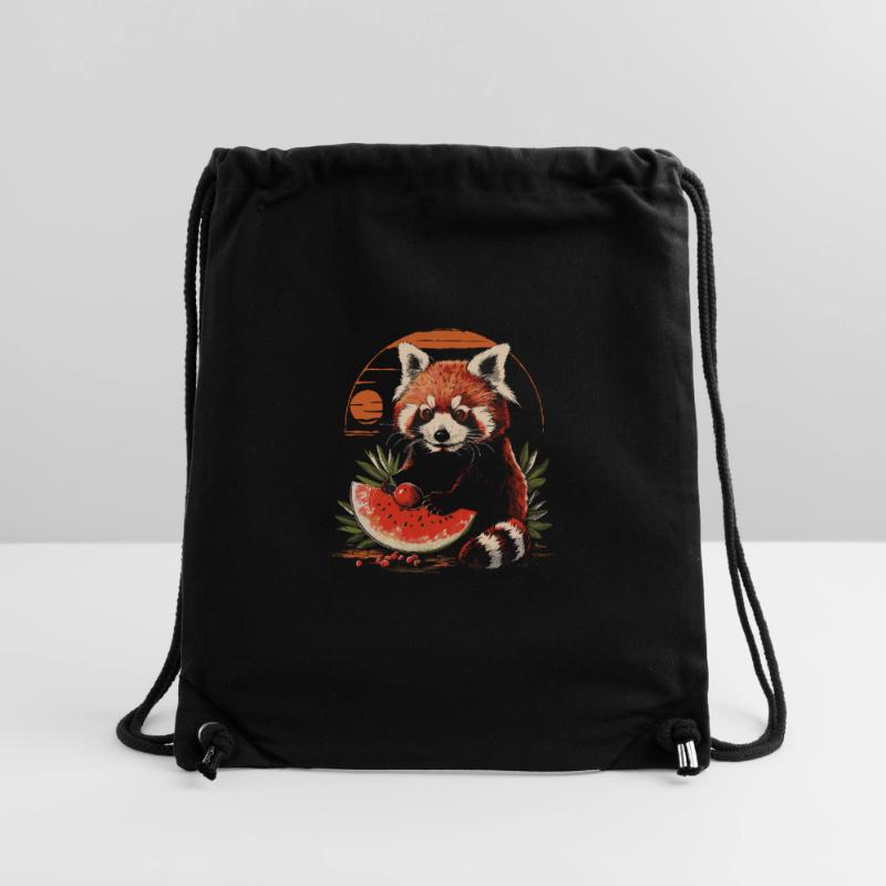 Red Panda Chat Ours Red Panda Pastèque Cool Sac à cordon recyclé Stanley/Stella