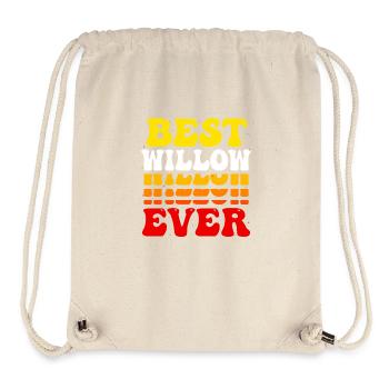 Best Willow Ever - Cute Groovy Vintage Custom - Stanley/Stella Recycled Gym Bag - natural - Front