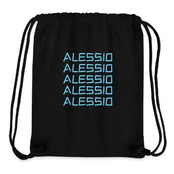 Alessio als Vorname - Stanley/Stella recycelter Gym Bag - Schwarz - Vorne