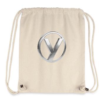 Chrome ,, Nuclear Disarmament " Metallic - Stanley/Stella recycelter Gym Bag - Naturweiß - Vorne