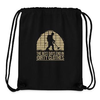 Finding traces of the past - Stanley/Stella Recycled Gym Bag - black - Front