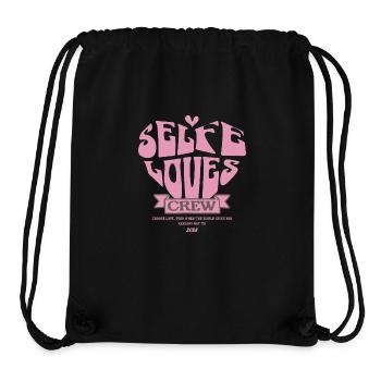 Self Love – Wear Your Worth - Stanley/Stella Recycled Gym Bag - black - Front
