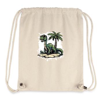 Dinosaurier brontosaurus Sommer - Stanley/Stella recycelter Gym Bag - Naturweiß - Vorne