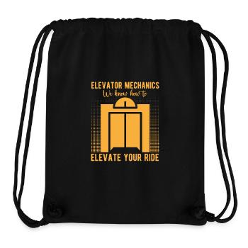Elevator Mechanic - We Know How To Elevate Gift - Stanley/Stella recycelter Gym Bag - Schwarz - Vorne