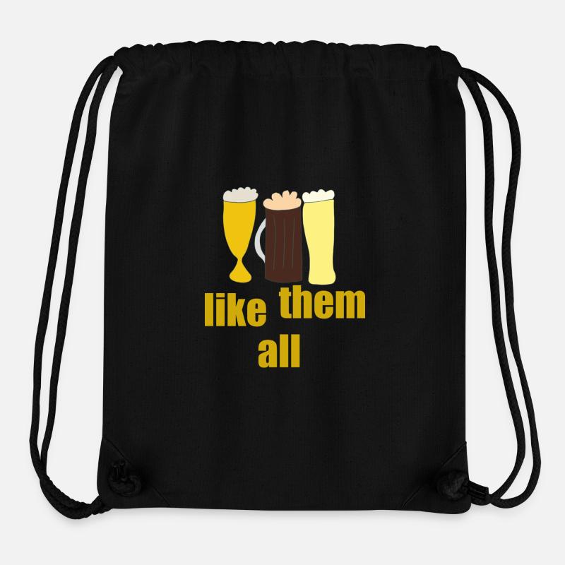 beers like them all - Stanley/Stella Recycled Gym Bag - black