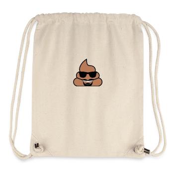 Poo mit Brille - Stanley/Stella recycelter Gym Bag - Naturweiß - Vorne