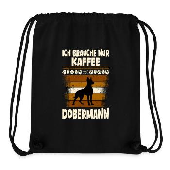 Doberman - Stanley/Stella Recycled Gym Bag - black - Front