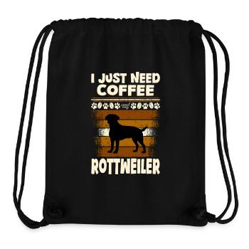 Coffee Rottweiler - Stanley/Stella Recycled Gym Bag - black - Front
