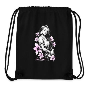Bella blossom latina chicca - Sac à cordon recyclé Stanley/Stella - noir - Devant