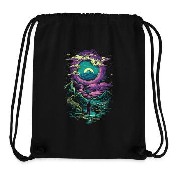 Fantaisie Magie Mystique - Sac à cordon recyclé Stanley/Stella - noir - Devant