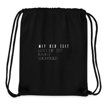 mit der zeit wird zeit immer wichtiger - Stanley/Stella recycelter Gym Bag - Schwarz - Vorne