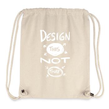 Design This Not That - Stanley/Stella Recycled Gym Bag - natural - Front