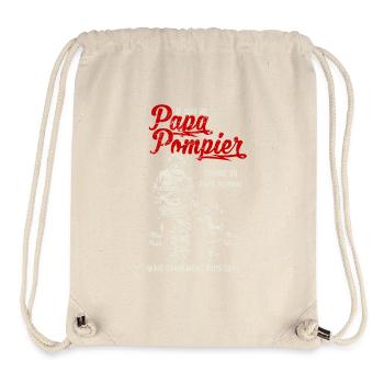 Papa Pompier - Sac à cordon recyclé Stanley/Stella - blanc naturel - Devant
