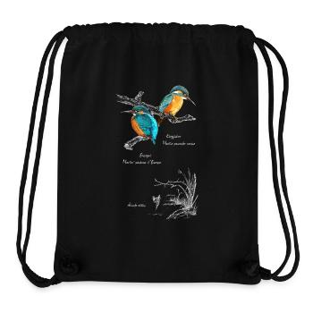 Eisvogel weiß - Stanley/Stella Recycled Gym Bag - black - Front