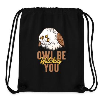 Owl Be Watching You. Nocturnal Bird Night Owls - Stanley/Stella recycelter Gym Bag - Schwarz - Vorne
