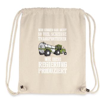Wir können nicht so viel Scheisse transportieren - Stanley/Stella recycelter Gym Bag - Naturweiß - Vorne