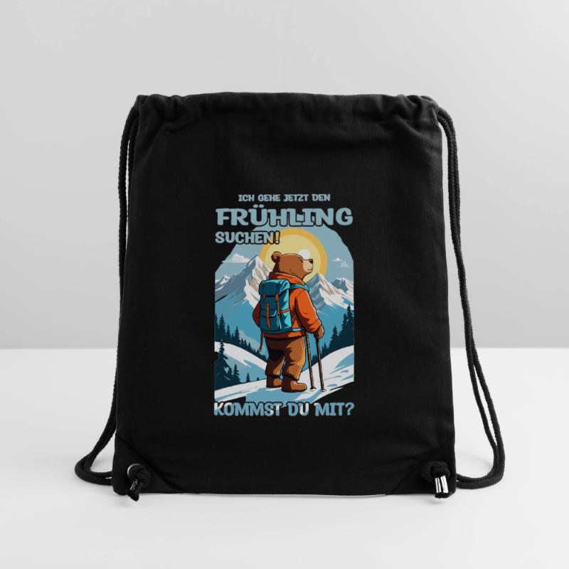 Bear looking for spring Stanley/Stella Recycled Gym Bag