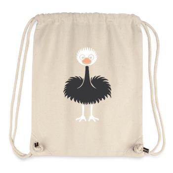 autruche - Sac à cordon recyclé Stanley/Stella - blanc naturel - Devant