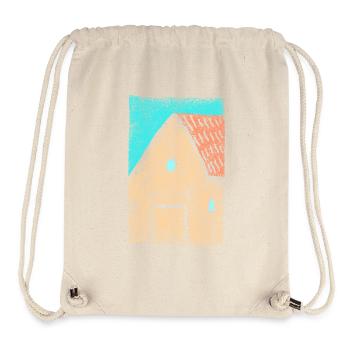 Haus Ländlich - Architektur - Stanley/Stella recycelter Gym Bag - Naturweiß - Vorne