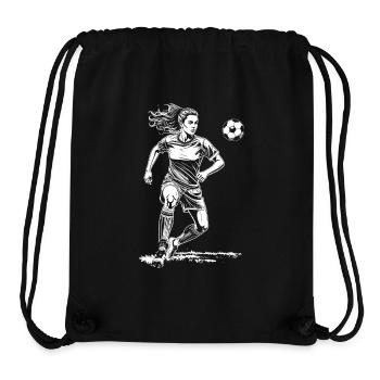 Goal-scorer shirt: Female footballer on the football field - Stanley/Stella Recycled Gym Bag - black - Front
