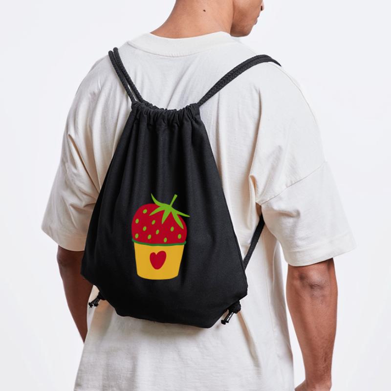 Icecream Eis Erdbeere Erdbeereis Cupcake süß Stanley/Stella recycelter Gym Bag
