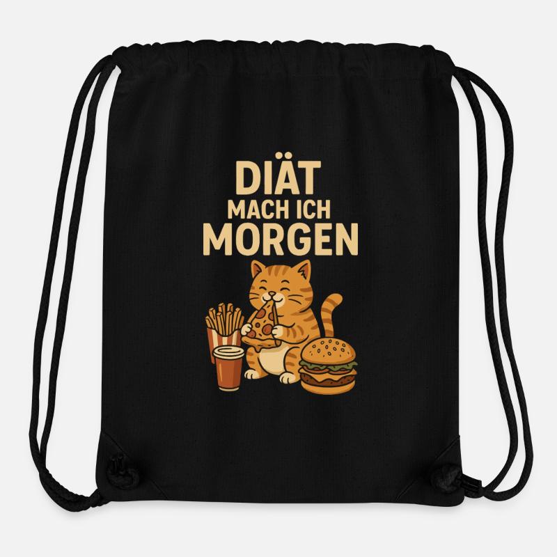 I'm going on a diet tomorrow - Stanley/Stella Recycled Gym Bag - black