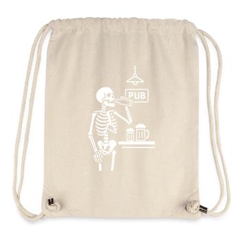 Skelett Pub Toast - Stanley/Stella recycelter Gym Bag - Naturweiß - Vorne