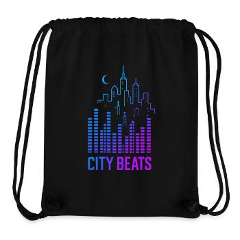 City Beats – Urban Sound - Stanley/Stella Recycled Gym Bag - black - Front