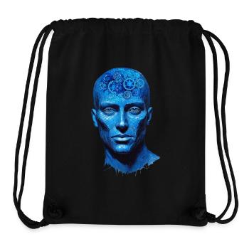 ENGRENAGES DE TÊTE - Sac à cordon recyclé Stanley/Stella - noir - Devant