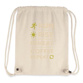 Laufende Mama, Papa, Joggende Eltern - Stanley/Stella recycelter Gym Bag - Naturweiß - Vorne
