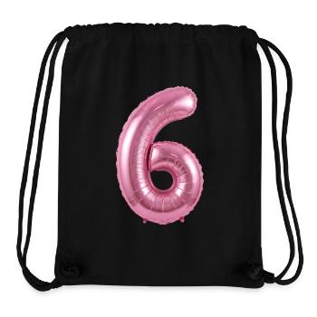 6. Geburtstag Shirt, Pinker Ballon Helium - Stanley/Stella recycelter Gym Bag - Schwarz - Vorne