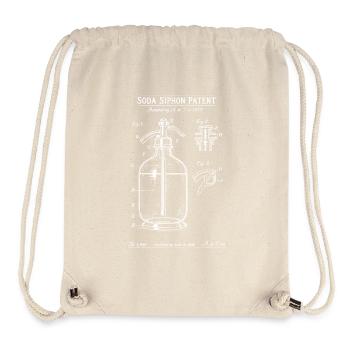 Soda Siphon Patent Blueprint - Stanley/Stella Recycled Gym Bag - natural - Front
