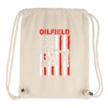 Oil Rig Oil Field - Stanley/Stella Recycled Gym Bag - natural - Front