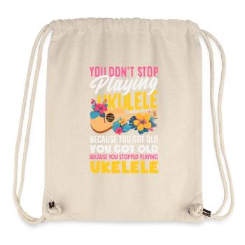 Wife Mom Ukulele Legend Lustiger Muttertag - Stanley/Stella recycelter Gym Bag - Naturweiß - Vorne