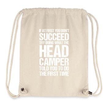 Camping Bonfire Camp Life Forest Camper - Stanley/Stella Recycled Gym Bag - natural - Front