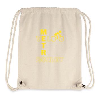 U-Bahn, Arbeit, Fahrrad - Stanley/Stella recycelter Gym Bag - Naturweiß - Vorne