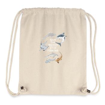 Save the Sharks Stop Finning - Stanley/Stella recycelter Gym Bag - Naturweiß - Vorne