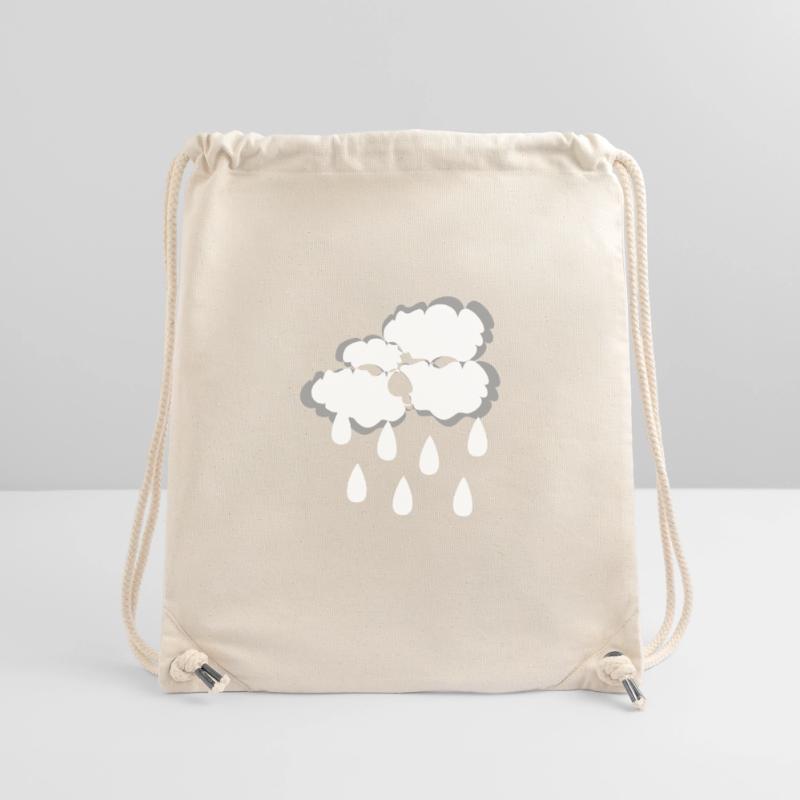Rain cloud, vector illustration Stanley/Stella Recycled Gym Bag
