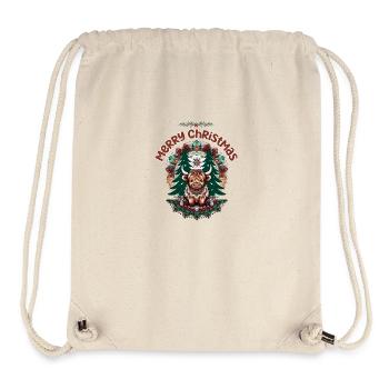 Cute Baby Highland Cow - Christmas Hoodie - Stanley/Stella Recycled Gym Bag - natural - Front