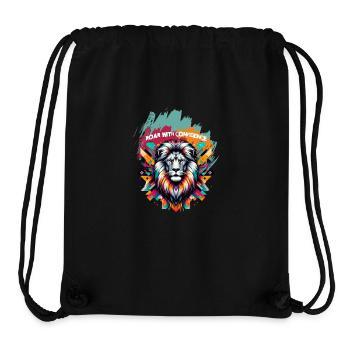 ROAR WITH CONFIDENCE - Stanley/Stella Recycled Gym Bag - black - Front