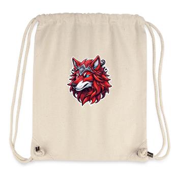Wolf Tattoo - Stanley/Stella Recycled Gym Bag - natural - Front