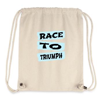 eagerness statement jokes present idea stakes race - Stanley/Stella Recycled Gym Bag - natural - Front